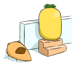 Small pineapple 0.0 !! sticker #4908958