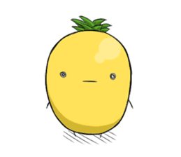 Small pineapple 0.0 !! sticker #4908961