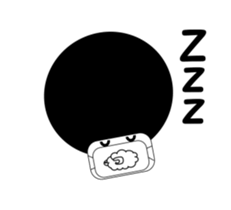 Afro mask man sticker #4909464