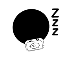 Afro mask man sticker #4909464