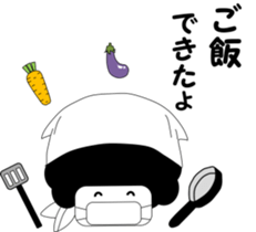 Afro mask man sticker #4909476