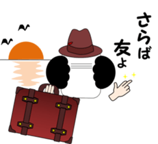 Afro mask man sticker #4909477