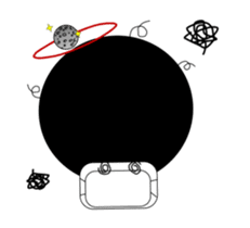 Afro mask man sticker #4909492