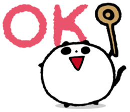 Fehlerlos runder Panda pandama sticker #4910167