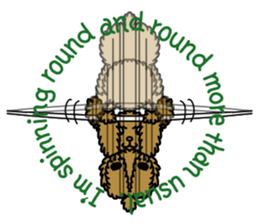 Gymnastic dogs sticker #4911149