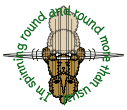 Gymnastic dogs sticker #4911149