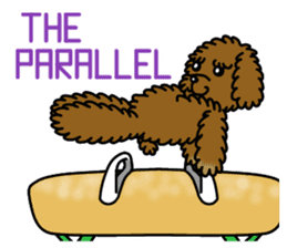 Gymnastic dogs sticker #4911152