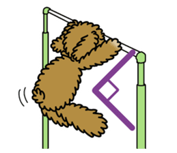 Gymnastic dogs sticker #4911155