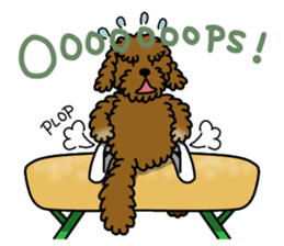 Gymnastic dogs sticker #4911169