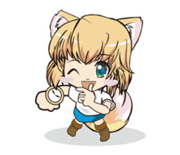 a fox "Konchan" Ver.3 No Word Version sticker #4912665