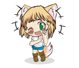 a fox "Konchan" Ver.3 No Word Version sticker #4912675