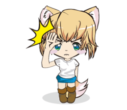a fox "Konchan" Ver.3 No Word Version sticker #4912677