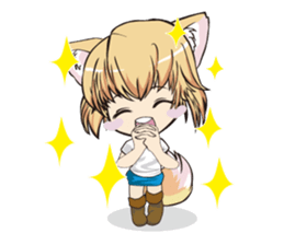 a fox "Konchan" Ver.3 No Word Version sticker #4912687