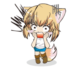 a fox "Konchan" Ver.3 No Word Version sticker #4912688