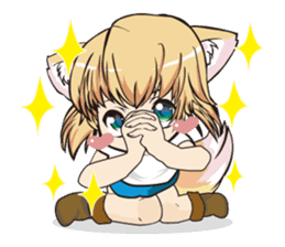 a fox "Konchan" Ver.3 No Word Version sticker #4912689