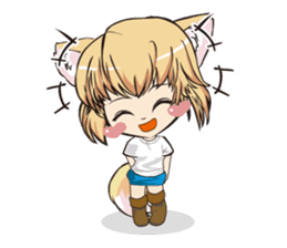 a fox "Konchan" Ver.3 No Word Version sticker #4912702