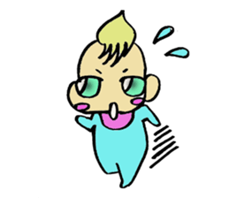 The cure and loose baby sticker #4913185