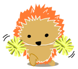 Hedgehog Akadama sticker #4914783