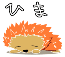 Hedgehog Akadama sticker #4914785