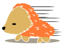 Hedgehog Akadama sticker #4914788