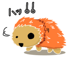Hedgehog Akadama sticker #4914789