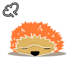 Hedgehog Akadama sticker #4914791