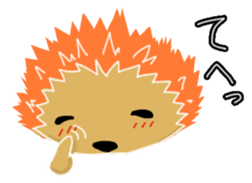 Hedgehog Akadama sticker #4914795