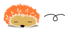 Hedgehog Akadama sticker #4914796