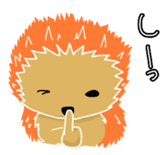 Hedgehog Akadama sticker #4914799