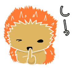 Hedgehog Akadama sticker #4914799