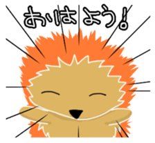 Hedgehog Akadama sticker #4914806