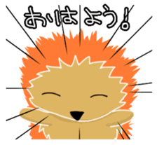 Hedgehog Akadama sticker #4914806