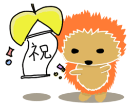 Hedgehog Akadama sticker #4914807