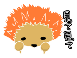 Hedgehog Akadama sticker #4914808