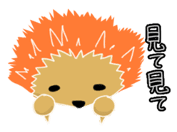 Hedgehog Akadama sticker #4914808