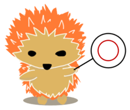 Hedgehog Akadama sticker #4914810