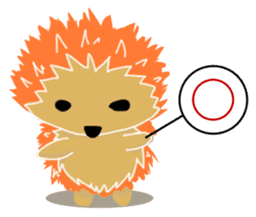 Hedgehog Akadama sticker #4914810