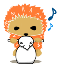 Hedgehog Akadama sticker #4914811