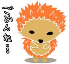 Hedgehog Akadama sticker #4914814
