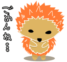 Hedgehog Akadama sticker #4914814