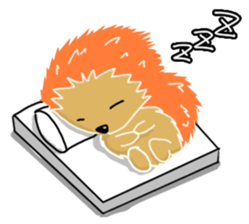 Hedgehog Akadama sticker #4914818