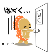 Hedgehog Akadama sticker #4914819