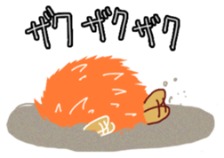 Hedgehog Akadama sticker #4914821