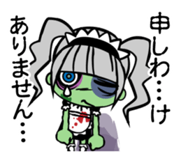 Zombie girl in maid style /Japanese ver. sticker #4915264