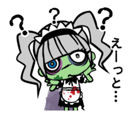 Zombie girl in maid style /Japanese ver. sticker #4915265