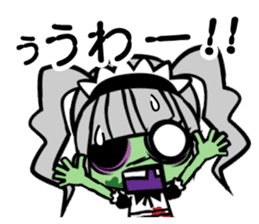 Zombie girl in maid style /Japanese ver. sticker #4915267