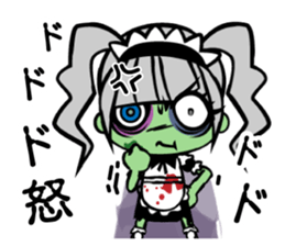 Zombie girl in maid style /Japanese ver. sticker #4915268