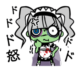 Zombie girl in maid style /Japanese ver. sticker #4915268