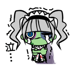 Zombie girl in maid style /Japanese ver. sticker #4915269