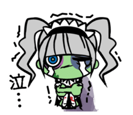 Zombie girl in maid style /Japanese ver. sticker #4915269
